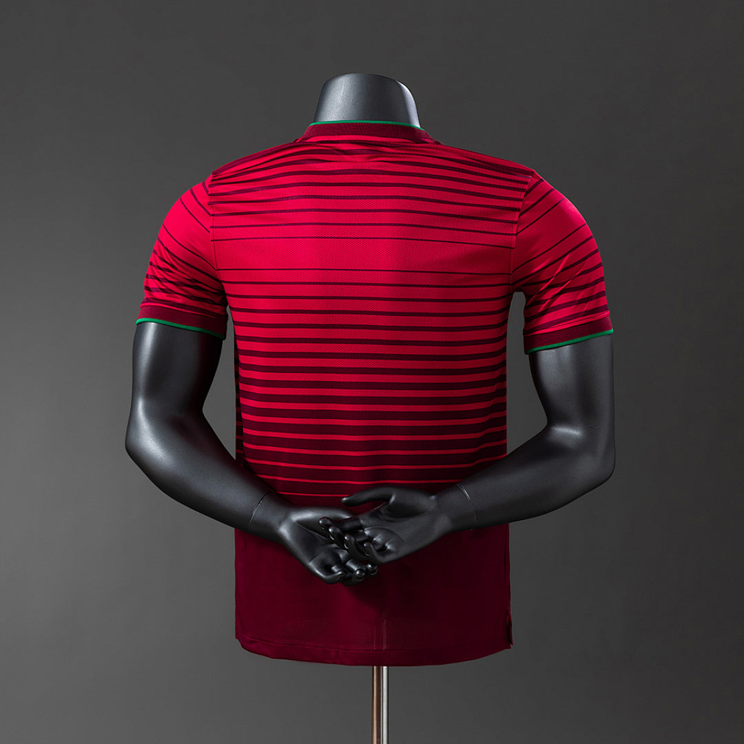 Camiseta Retro Portugal Local 2014 Versión Jugador - espalda