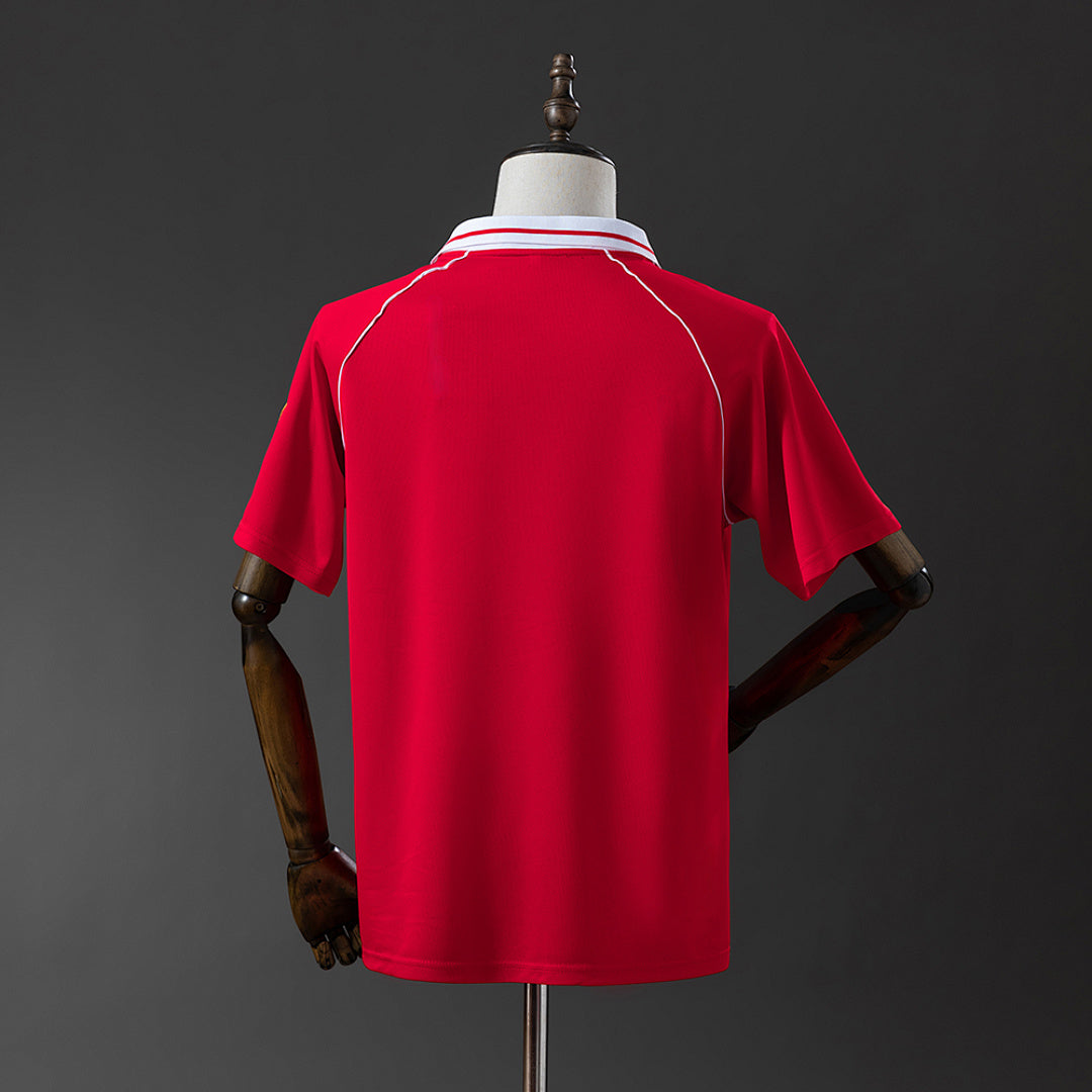 Camiseta Retro SL Benfica Local Burdeos y Negra 94/95 - espalda