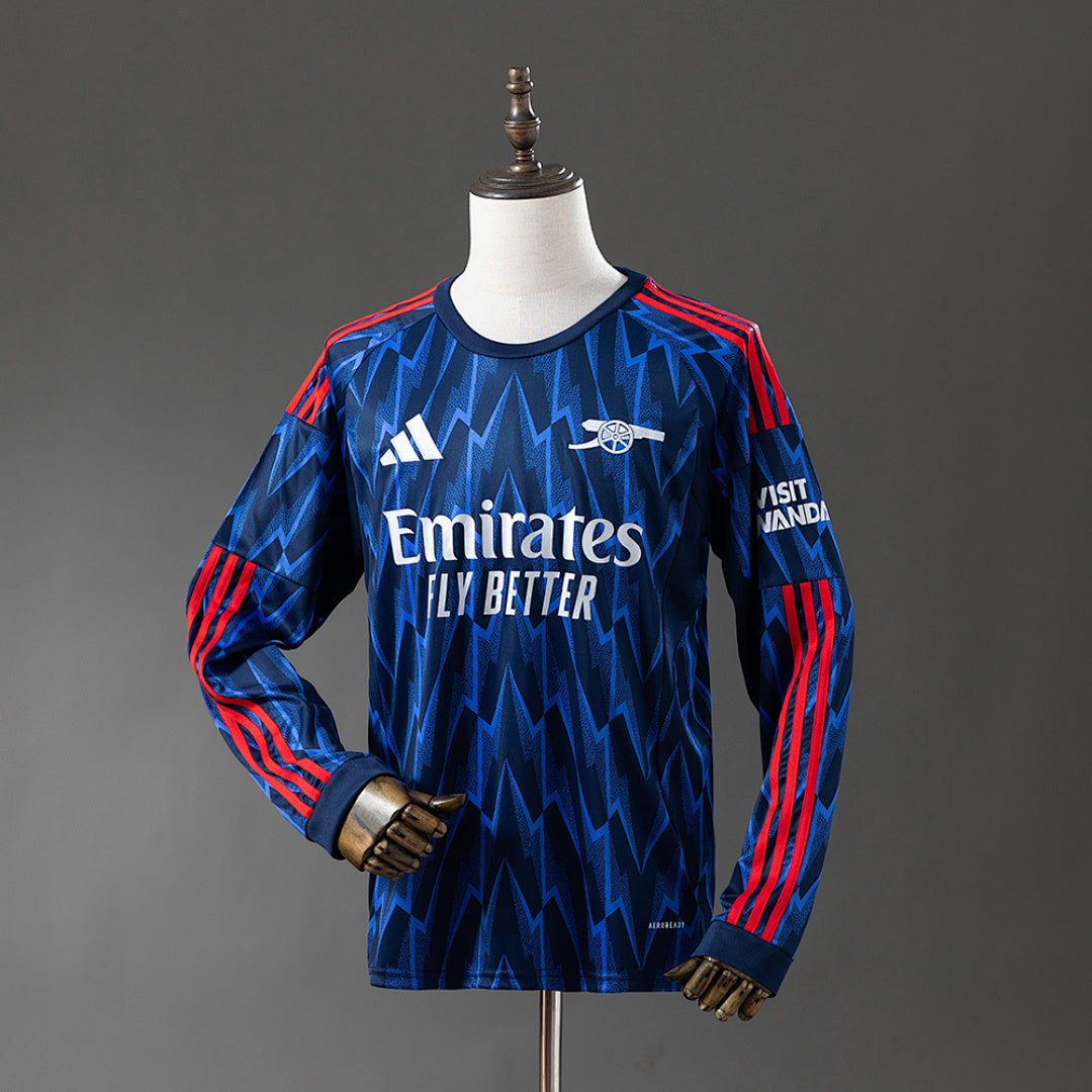 Camiseta Arsenal Visita Manga Larga 2025/26 - frente