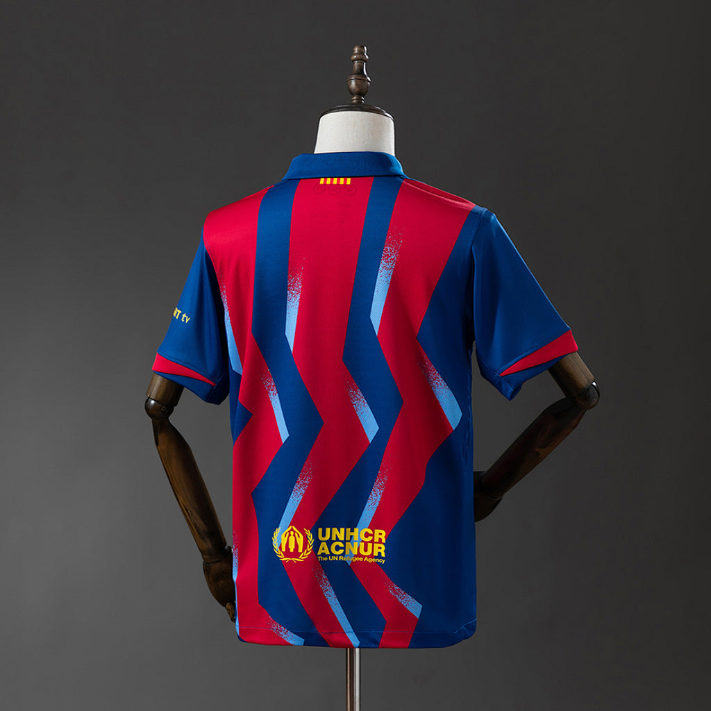Camiseta FC Barcelona Roja y Negra 2025/26 - espalda