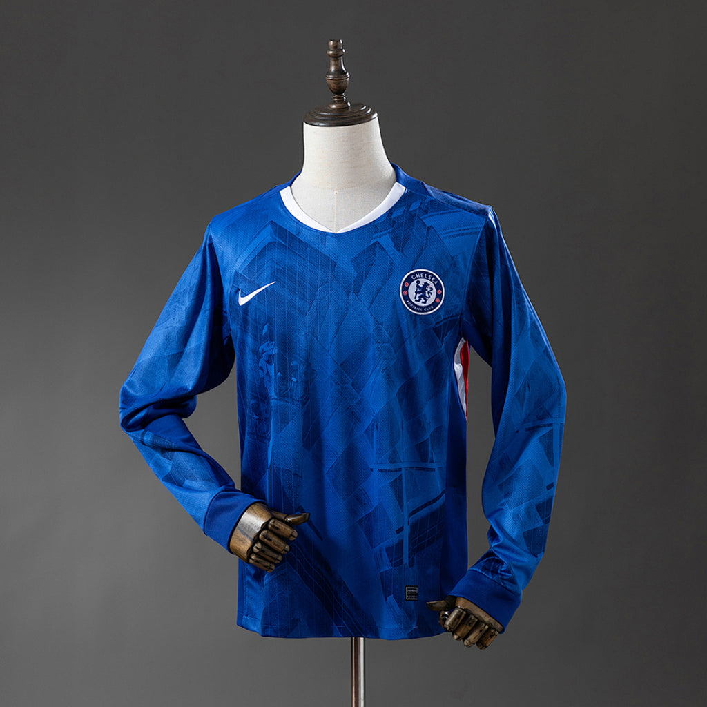 Camiseta Chelsea Local Manga Larga 2025/26 - frente