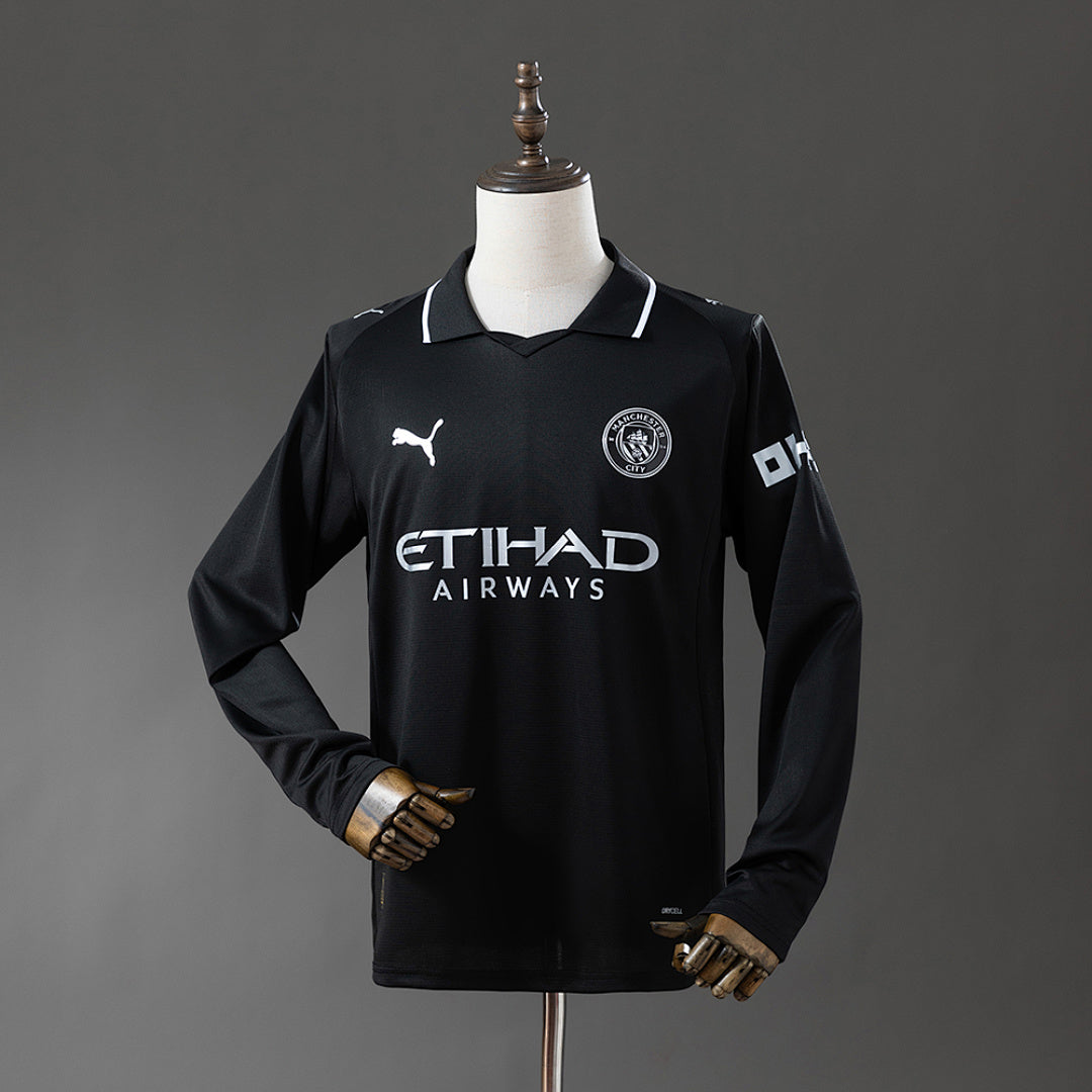 Camiseta Manchester City Visita Manga Larga 2025/26 - frente