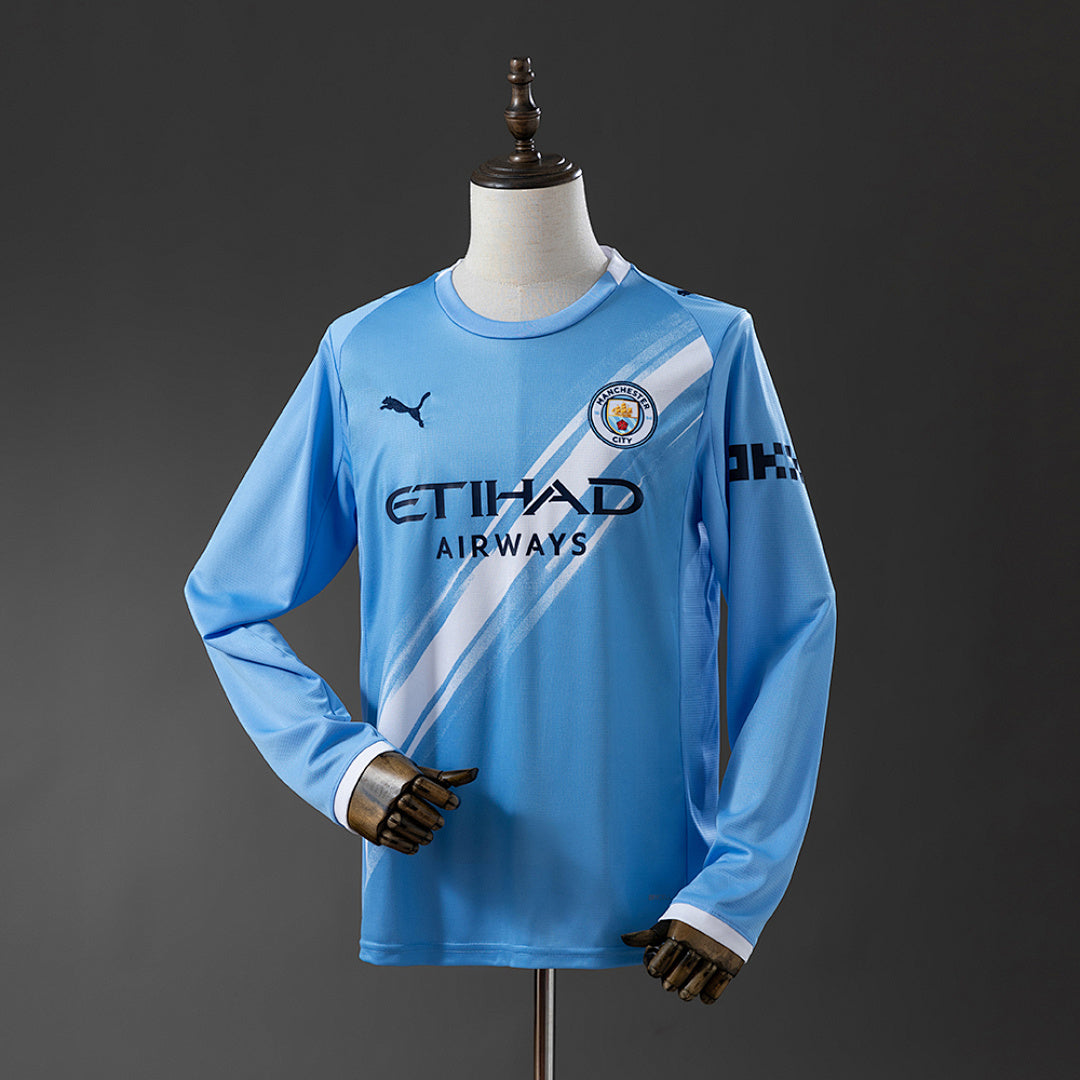 Camiseta Manchester City Local Manga Larga 2025/26 - frente