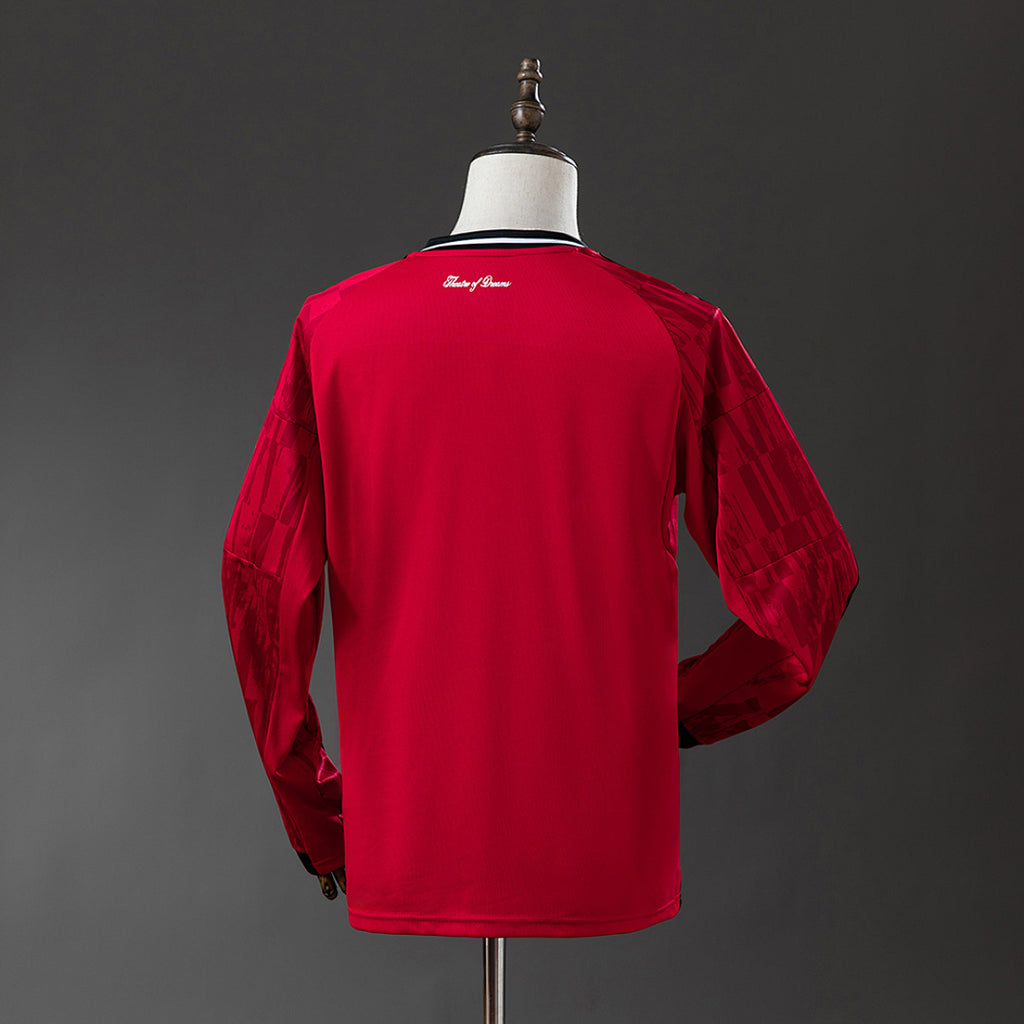 Camiseta Manchester United Local Manga Larga 2025/26 - espalda