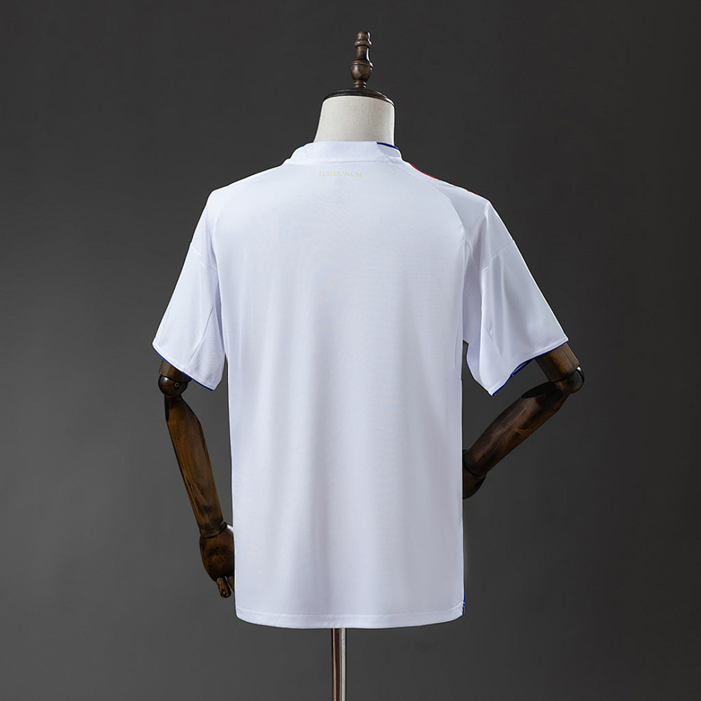 Camiseta Olympique de Lyon Local Roja y Negra 2025/26 - espalda