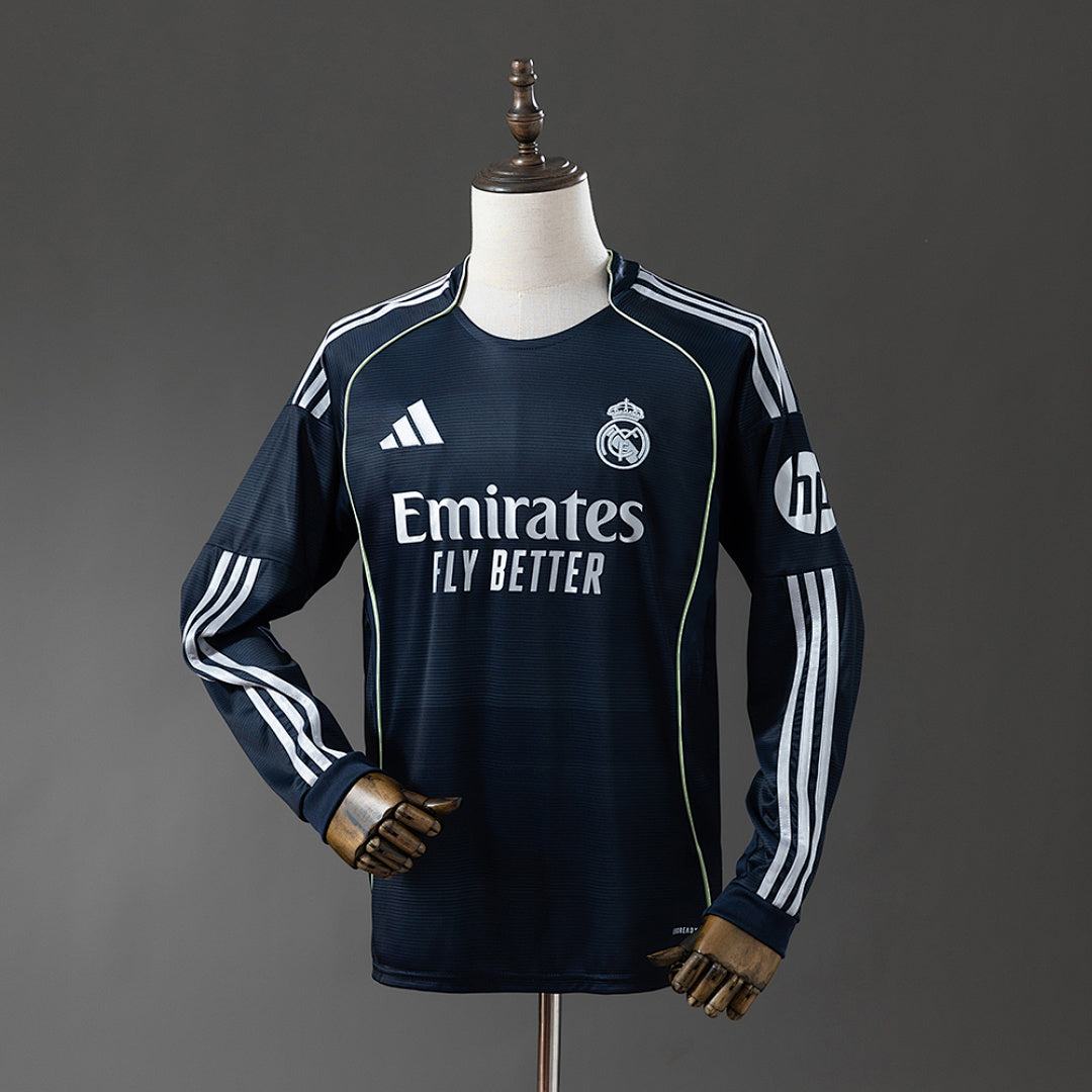 Camiseta Real Madrid Visita Manga Larga 2025/26 - frente