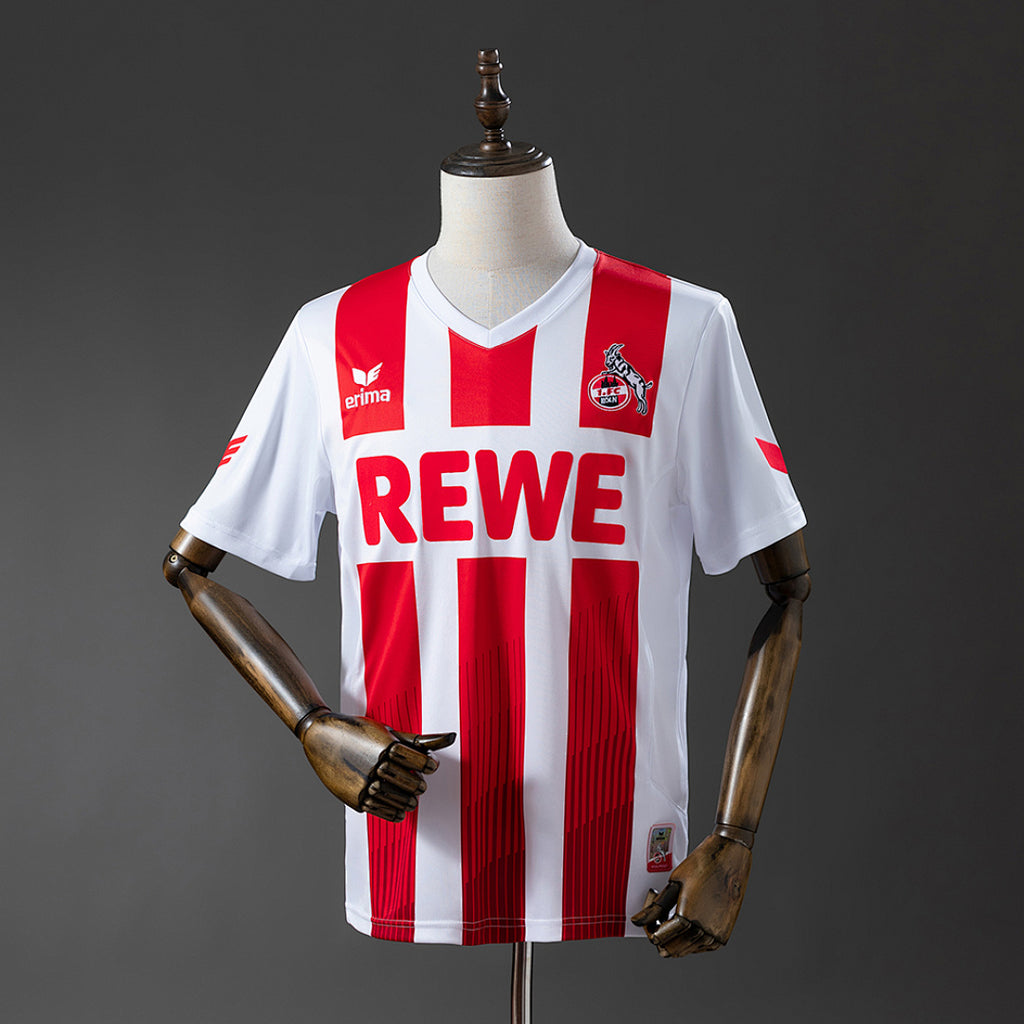 Camiseta Retro 1. FC Köln Local Gris y Roja 17/18 - frente
