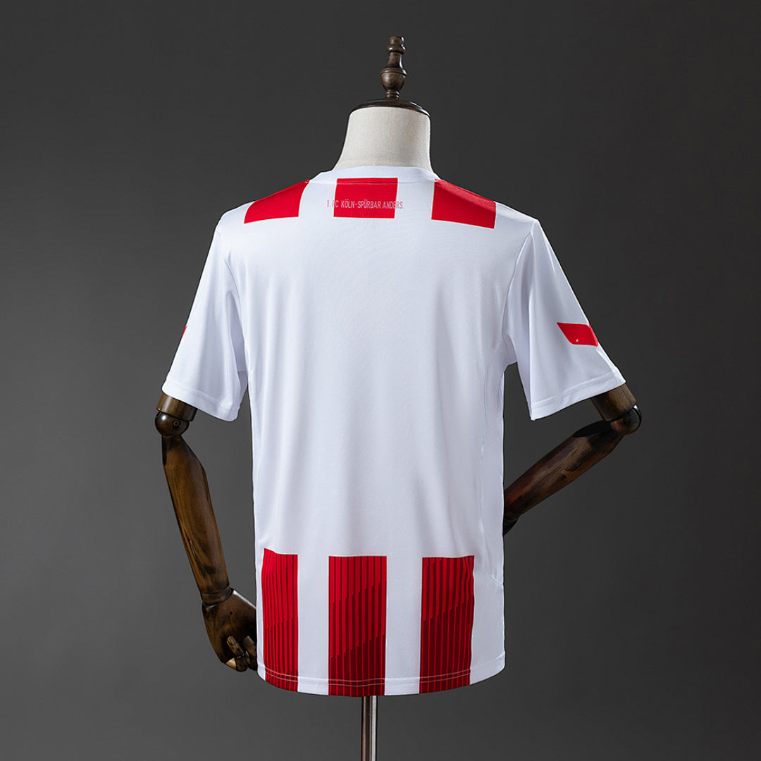 Camiseta Retro 1. FC Köln Local Roja y Negra 17/18 - espalda