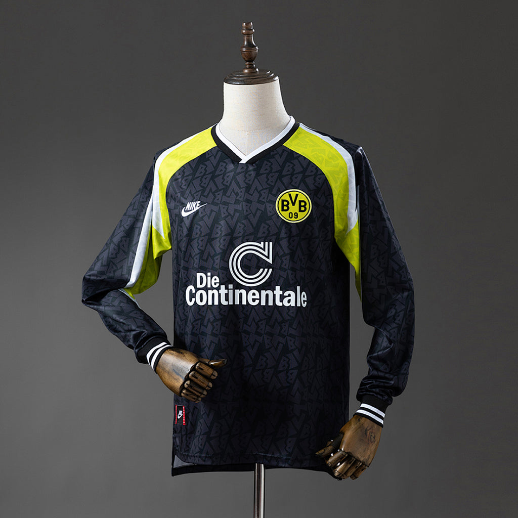 Camiseta Retro Borussia Dortmund Visita Manga Larga 95/96 - frente