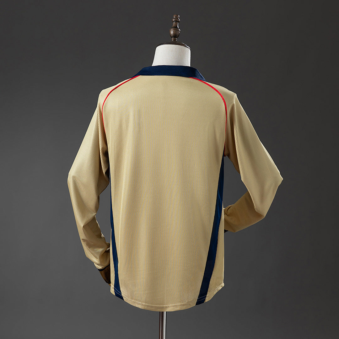 Camiseta Retro Arsenal Visita Manga Larga 01/02 - espalda