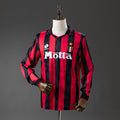 Camiseta Retro AC Milan Local Manga Larga 93/94 - frente