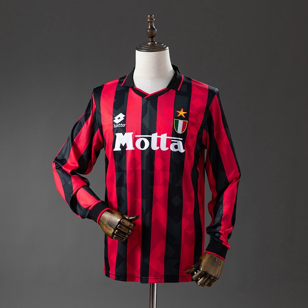 Camiseta Retro AC Milan Local Manga Larga 93/94 - frente