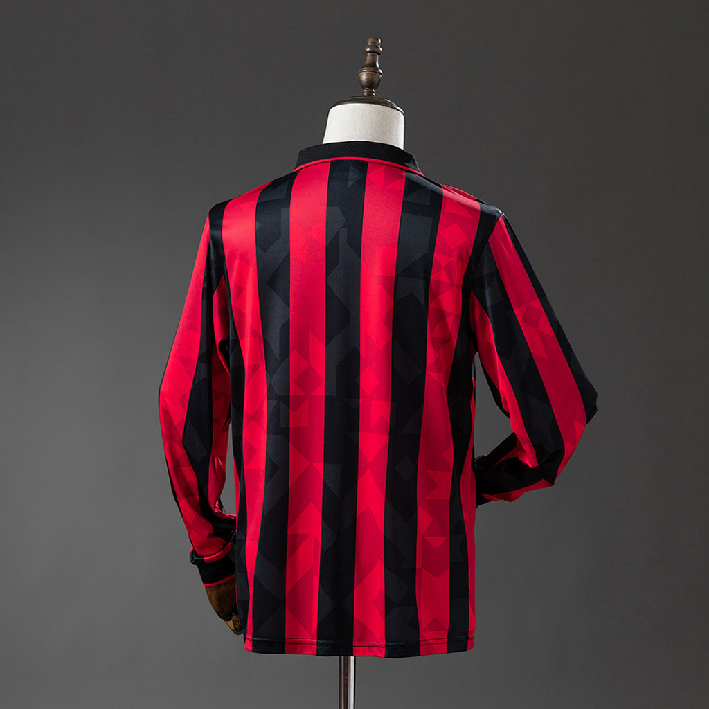 Camiseta Retro AC Milan Local Manga Larga 93/94 - espalda
