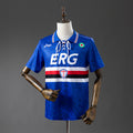 Camiseta Retro Sampdoria Local Gris y Azul Marino 94/95 - frente