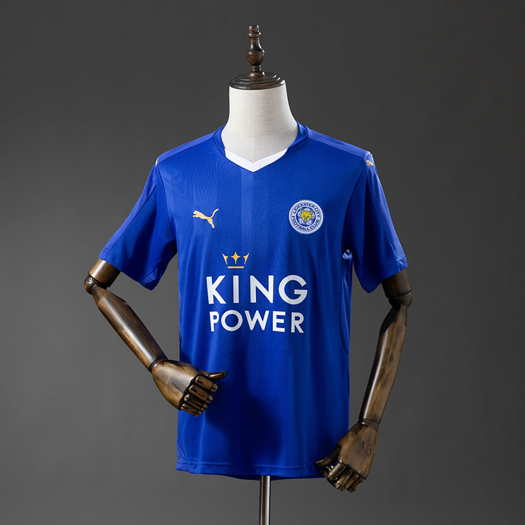 Camiseta Retro Leicester City Local 15/16 - frente