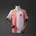 Camiseta Retro Dinamarca Visita 1986 - frente