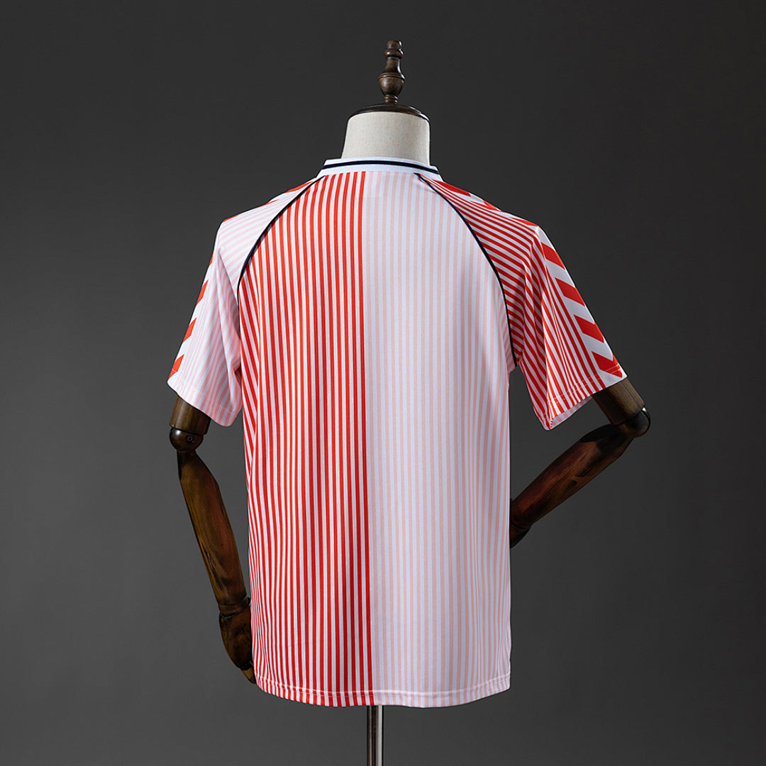 Camiseta Retro Dinamarca Visita 1986 - espalda