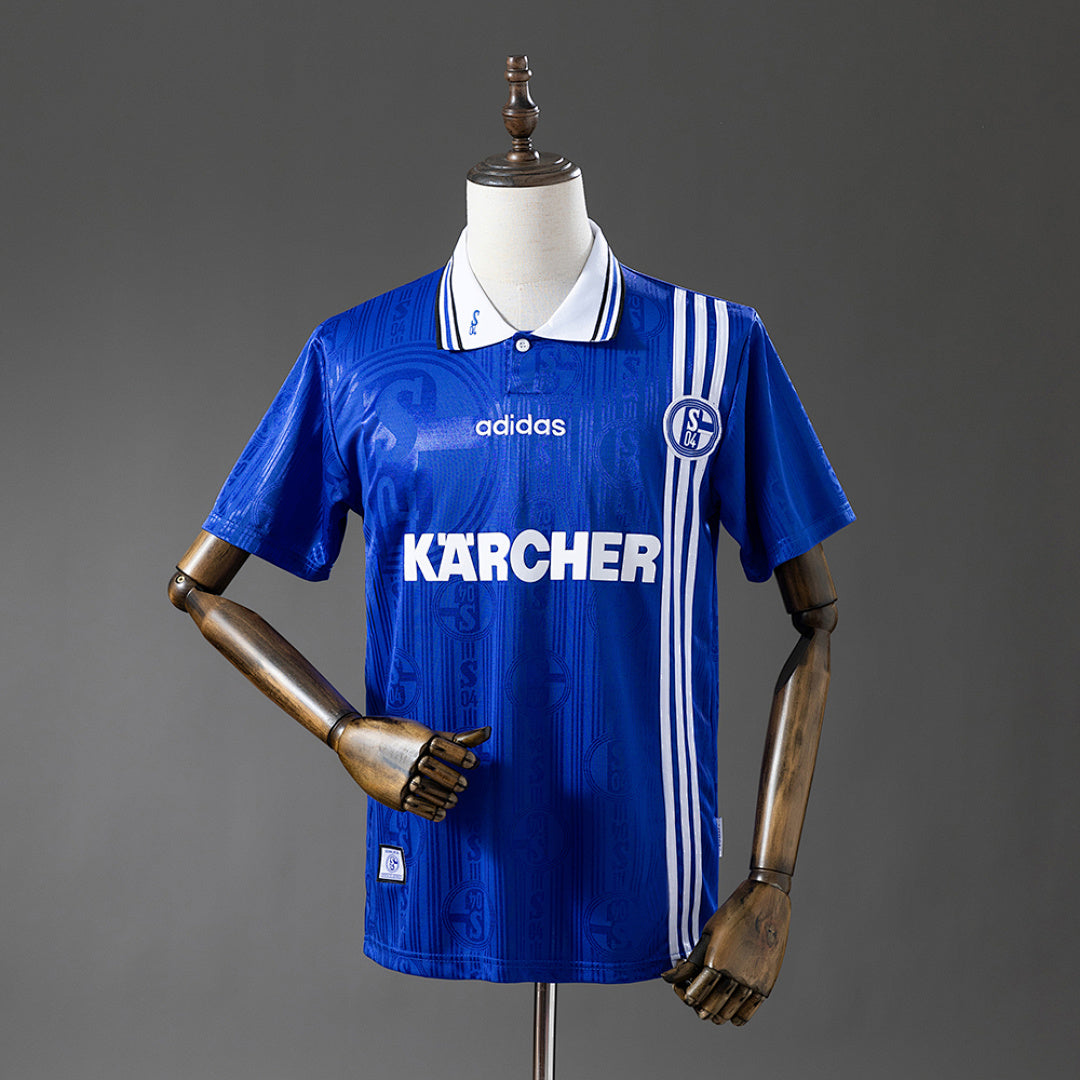 Camiseta Retro Schalke 04 Local 96/97 - frente