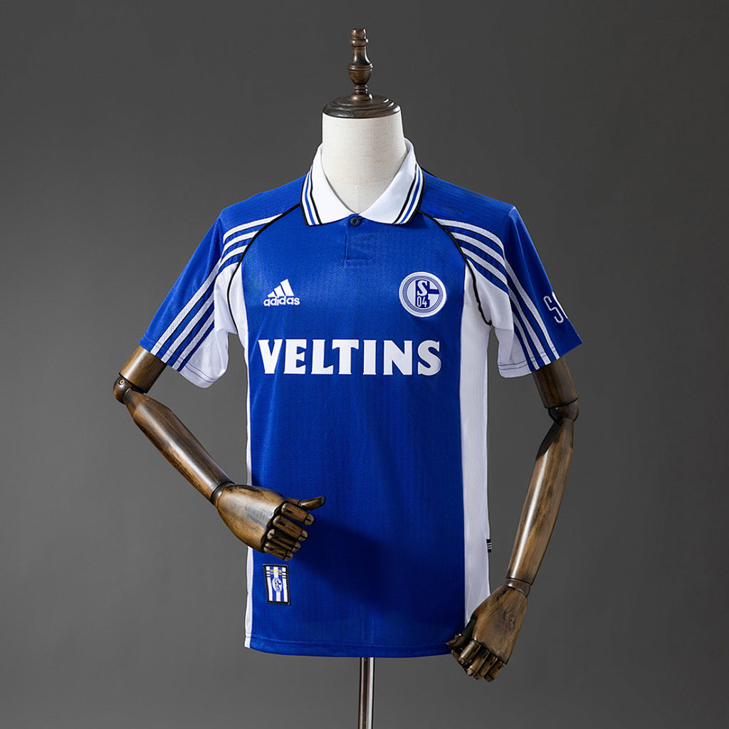 Camiseta Retro Schalke 04 Local 98/00 - frente