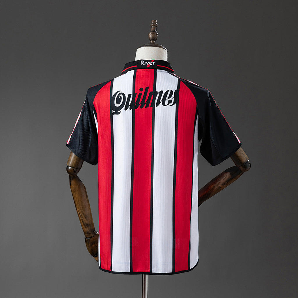 Camiseta Retro River Plate Local Roja y Gris 00/01 - espalda