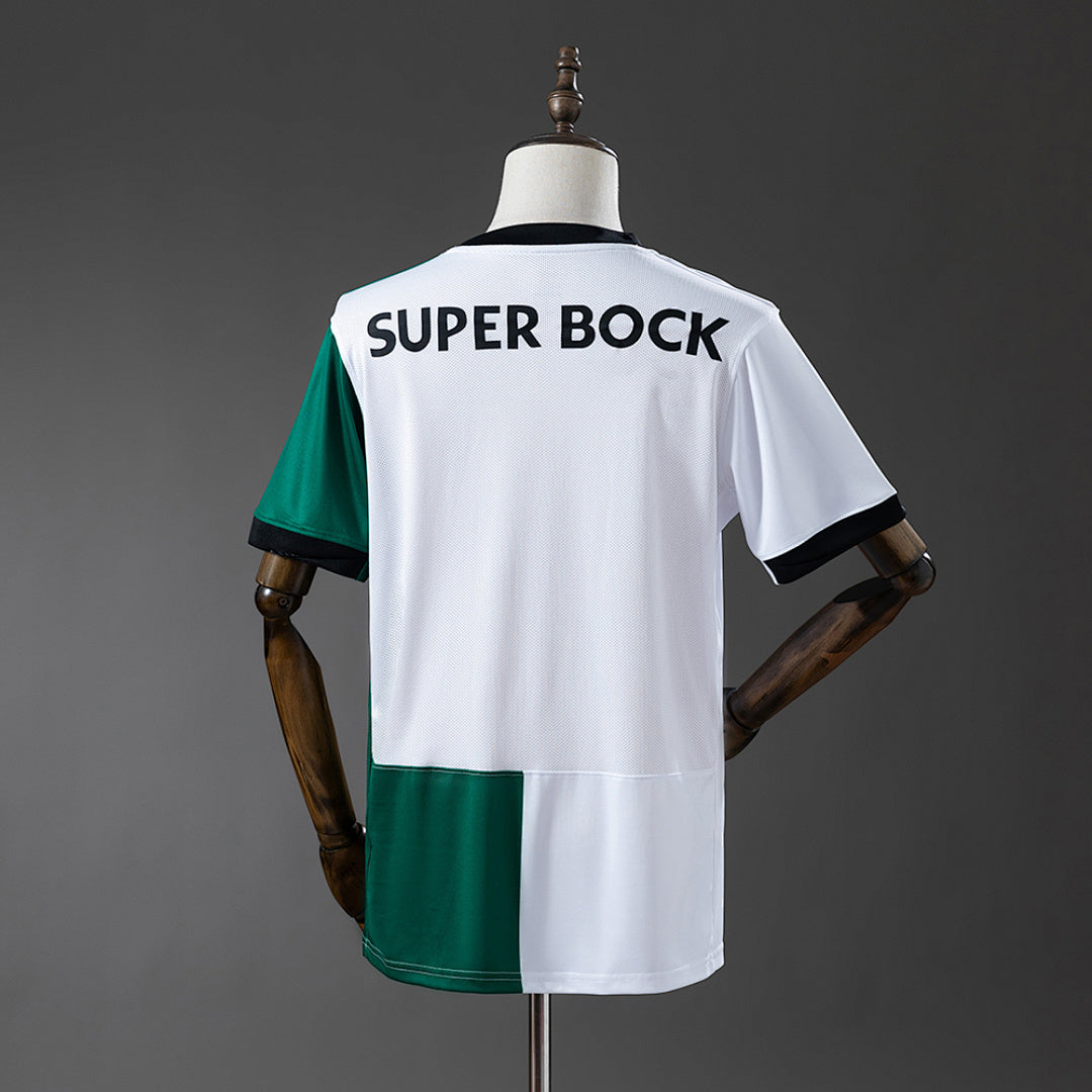 Camiseta Sporting CP Verde Oscuro y Gris Edición Especial 2025/26 - espalda