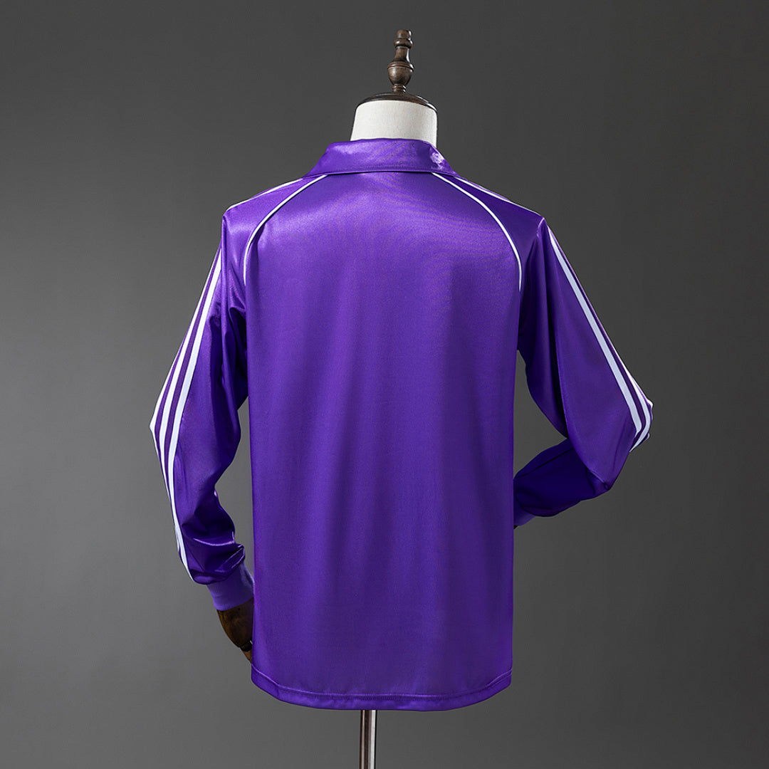 Camiseta Retro Real Madrid Visita Manga Larga 84/85 - espalda