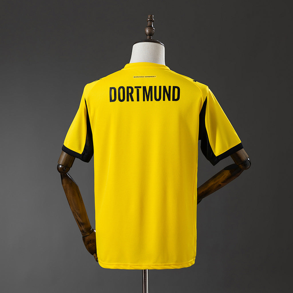 Camiseta Borussia Dortmund Local Amarilla y Gris 2025/26 - espalda