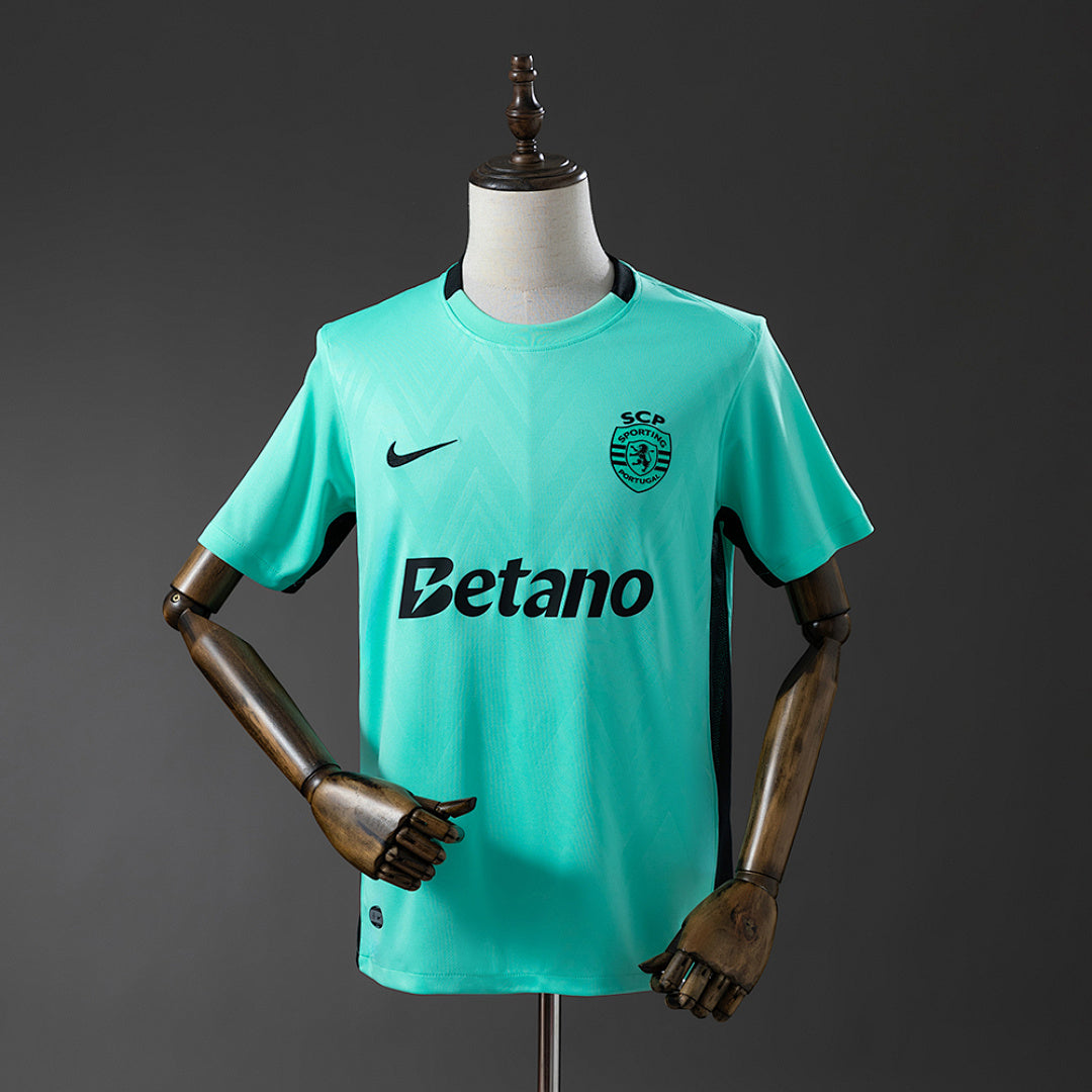 Camiseta Sporting CP Tercera Gris y Turquesa 2025/26 - frente