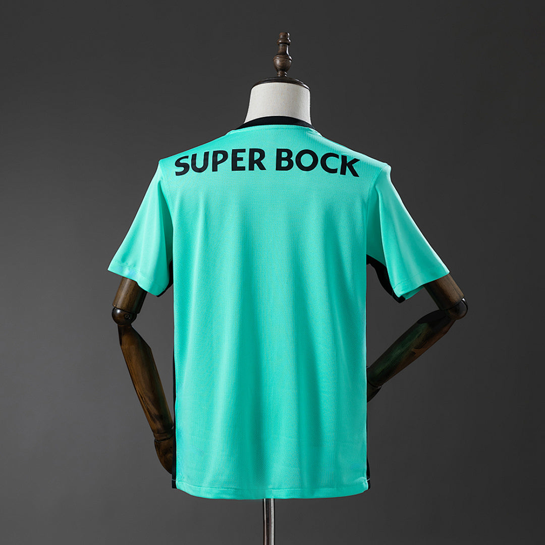Camiseta Sporting CP Tercera Verde y Negra 2025/26 - espalda