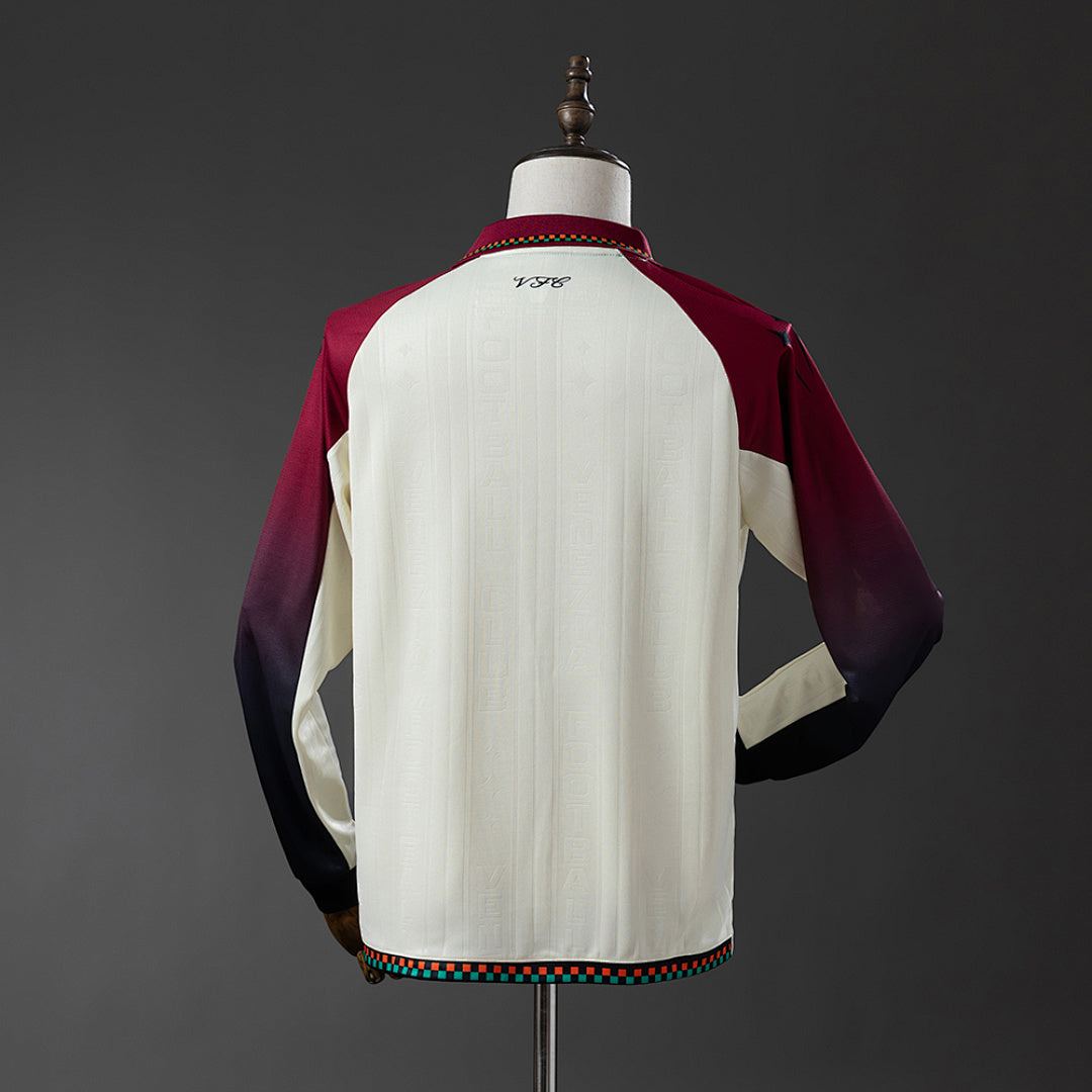 Camiseta Venezia Visita Burdeos y Negra Manga Larga 2025/26 - espalda