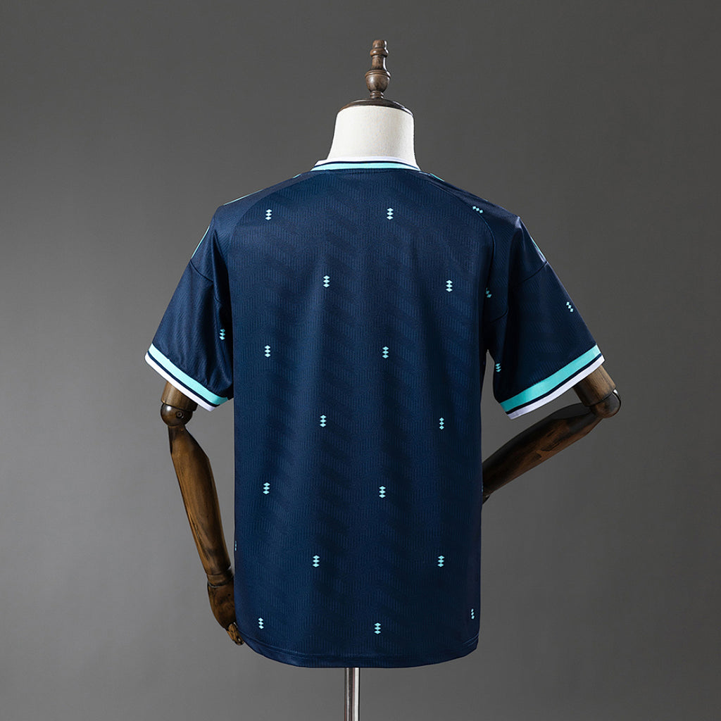 Camiseta Alemania Visita Azul y Gris 2026 - espalda