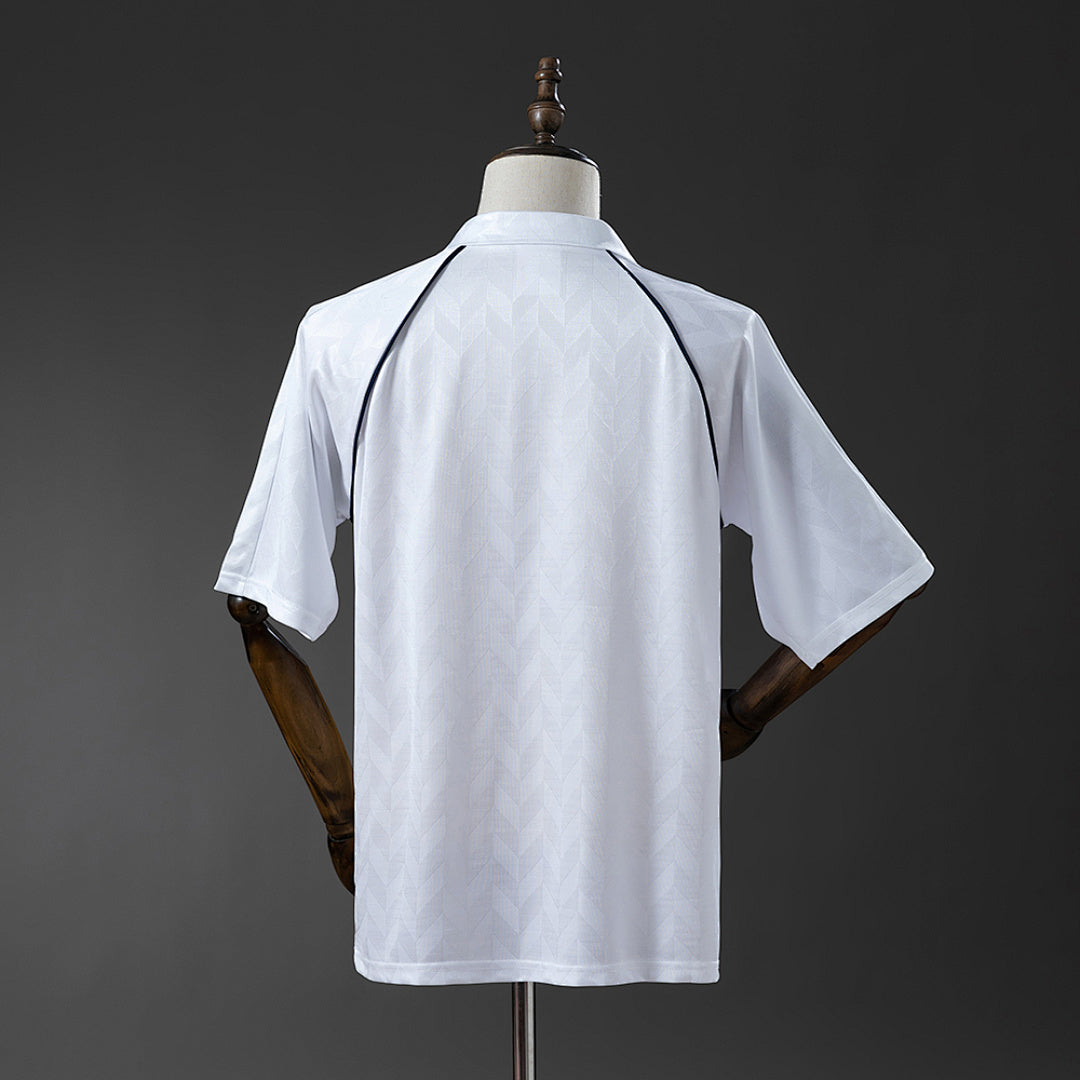 Camiseta Retro Tottenham Hotspur Local Celeste y Negra 87/89 - espalda