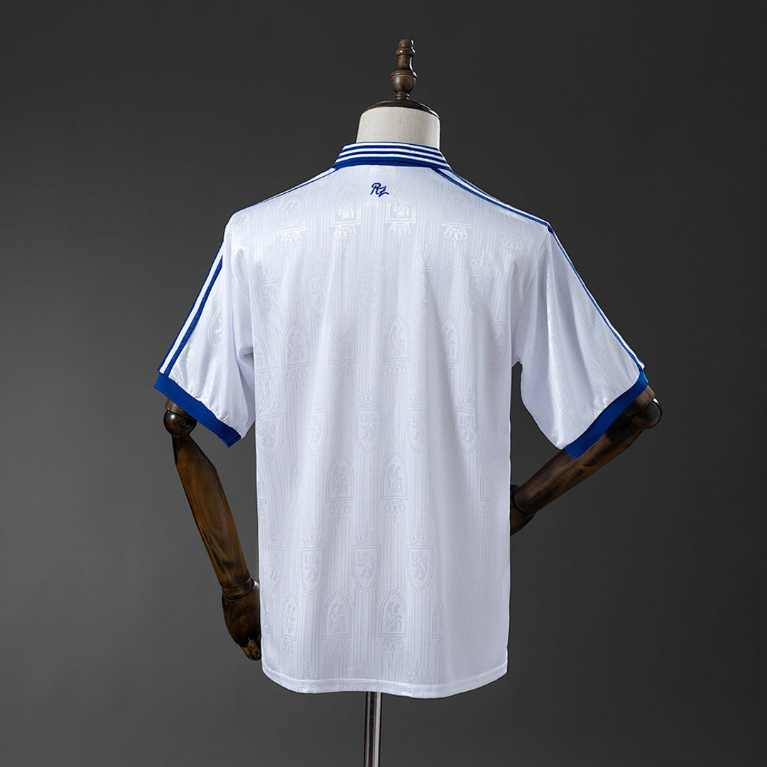 Camiseta Retro Real Zaragoza Local Celeste y Negra 97/98 - espalda