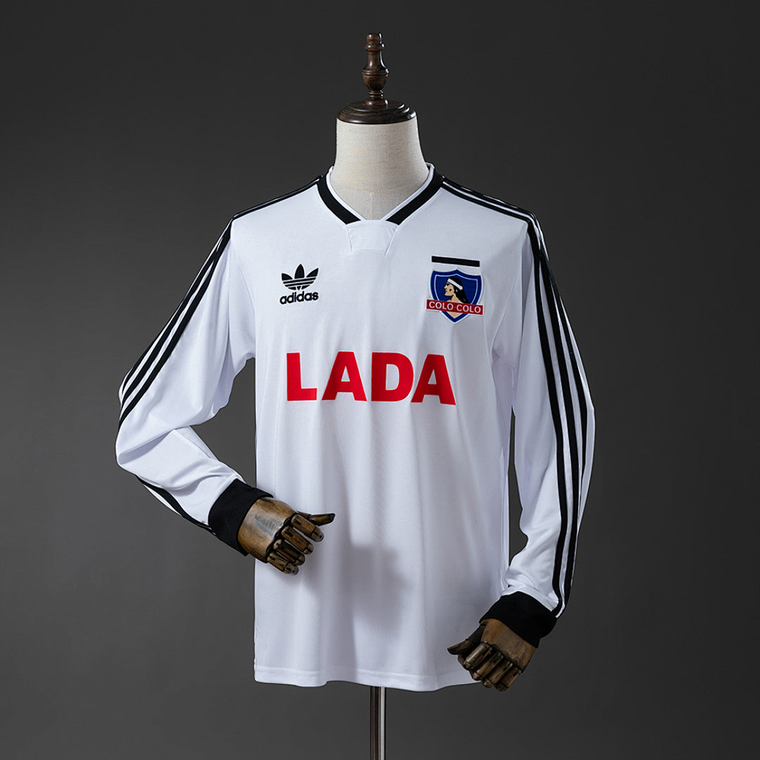 Camiseta Retro Colo Colo Local Manga Larga 1991 - frente