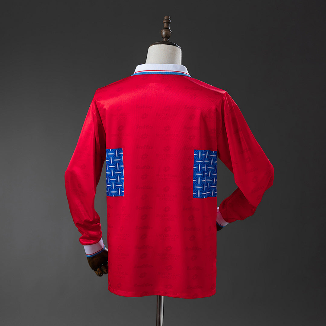 Camiseta Retro U. Católica Visita Manga Larga 1996 - espalda