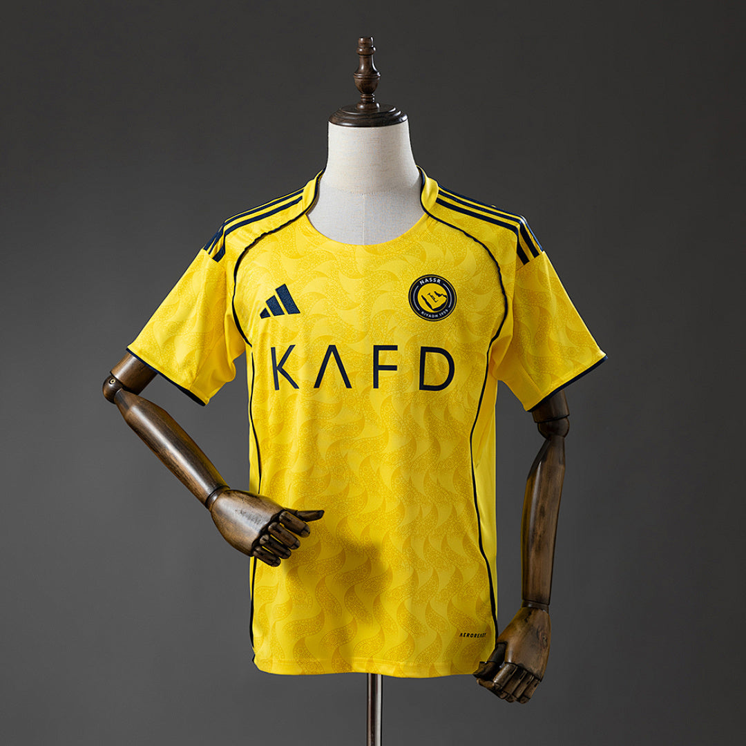 Camiseta Al-Nassr Local Amarilla y Gris 2025/26 - frente