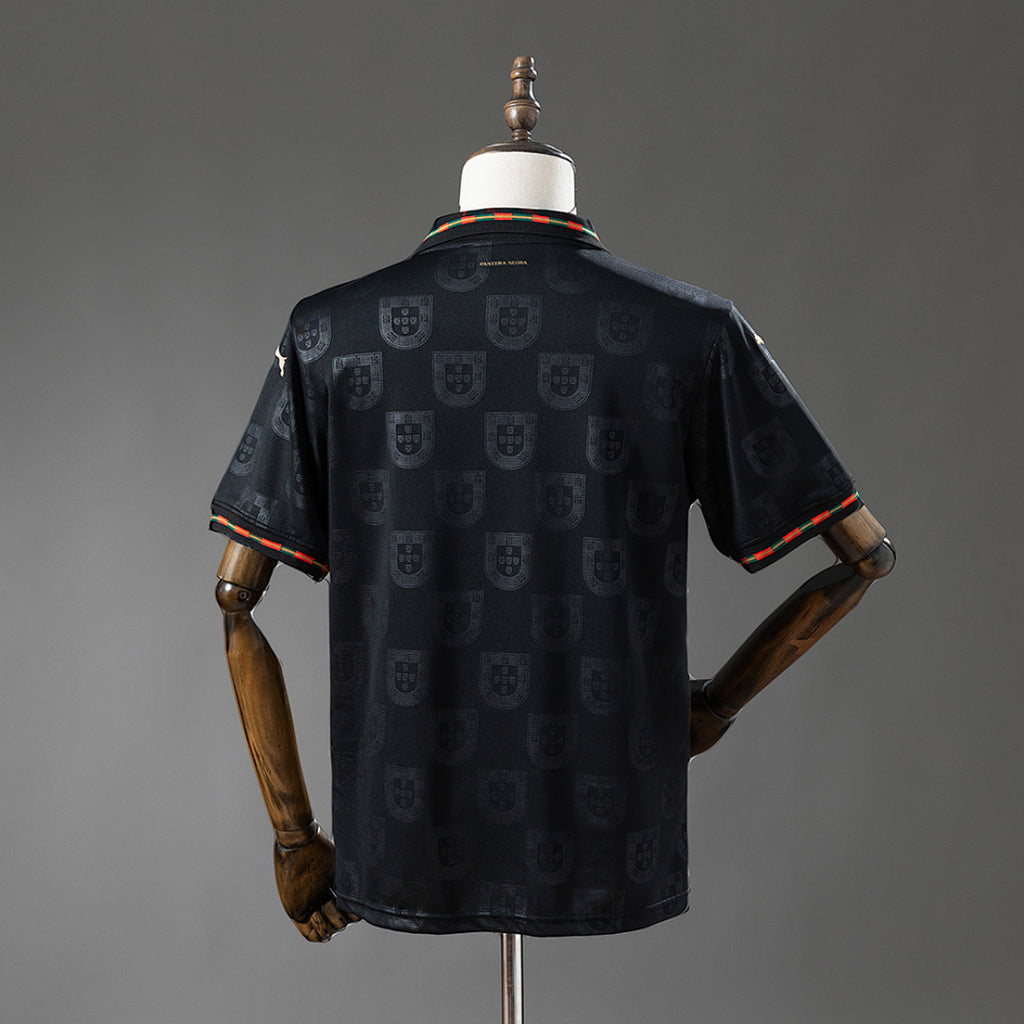 Camiseta Portugal Negra y Gris Negra Edición Especial 2026 - espalda