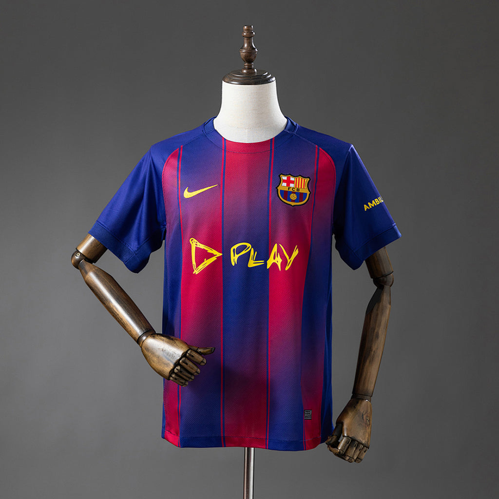 Camiseta FC Barcelona Gris y Azul Marino 2025/26 - frente