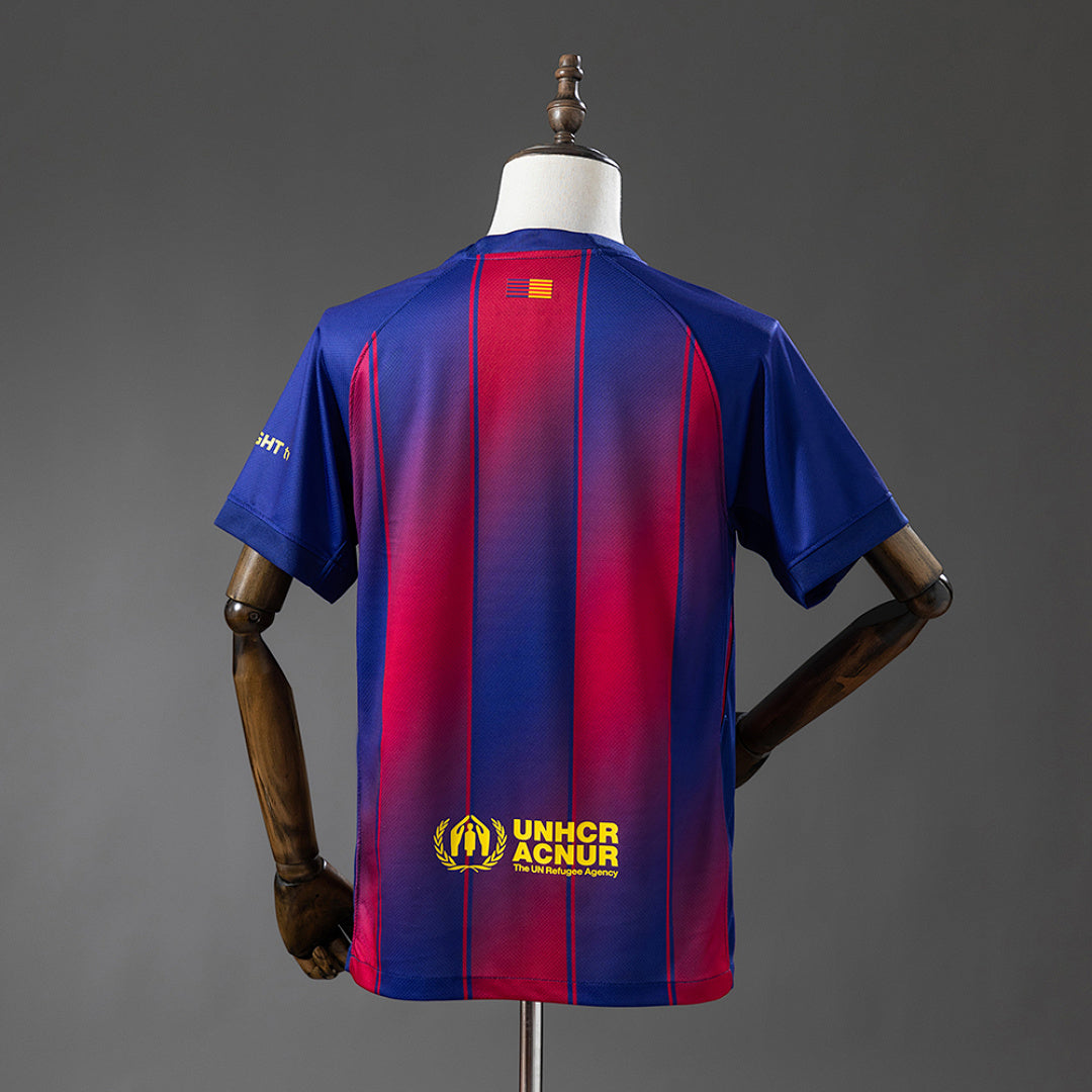 Camiseta FC Barcelona Roja y Gris 2025/26 - espalda