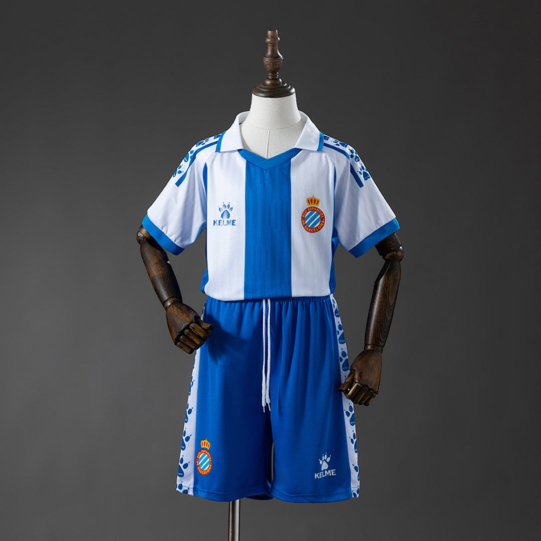 Conjunto Niños RCD Espanyol Local 2025/26 - frente