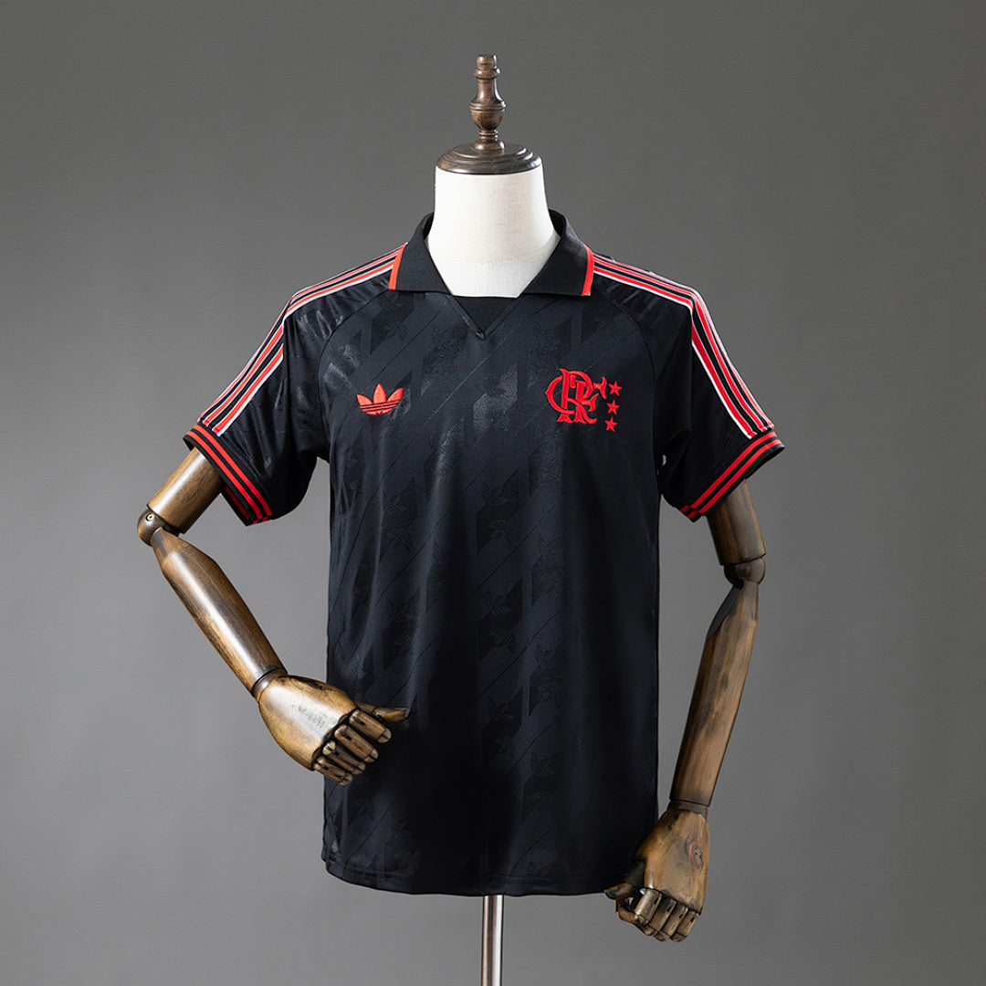 Camiseta Retro Flamengo Negra 25/26 - frente