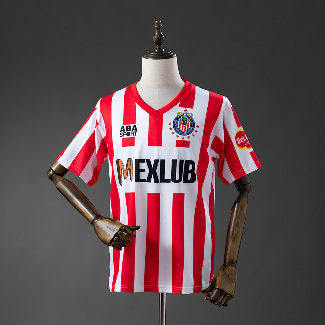 Camiseta Retro Chivas de Guadalajara Local Roja y Gris 92/93 - frente
