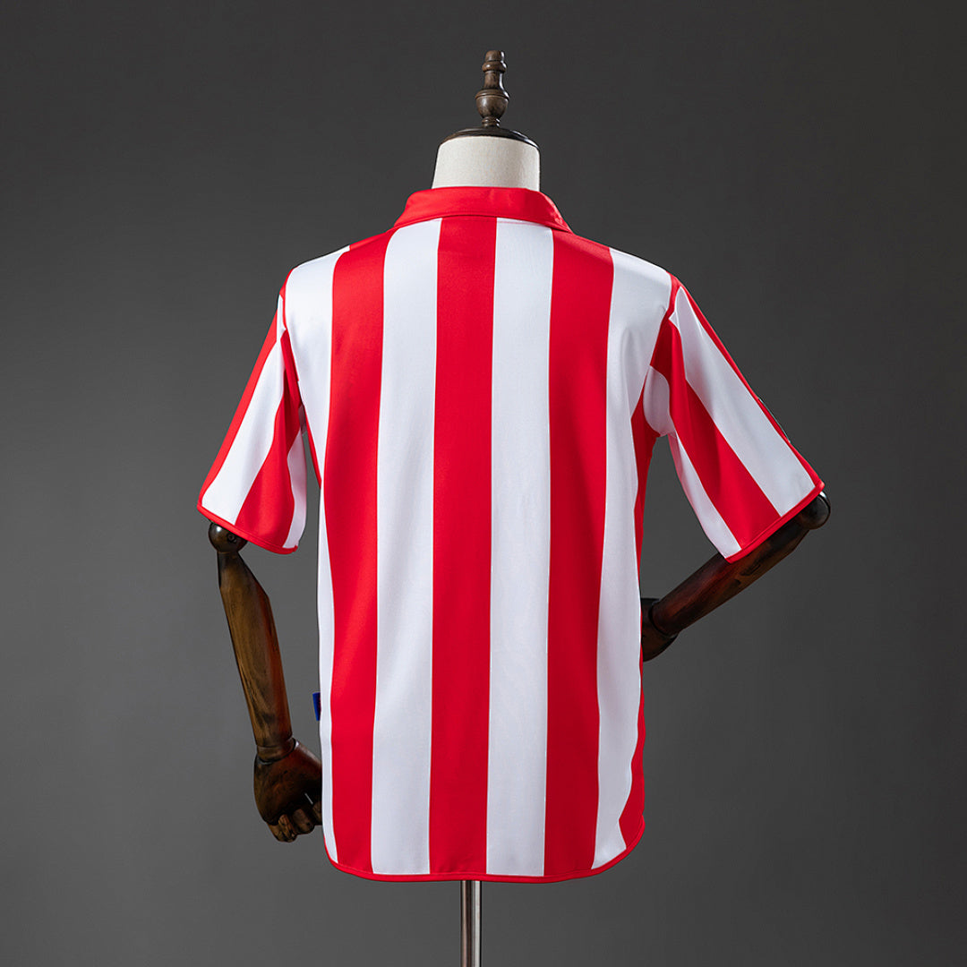 Camiseta Retro Chivas de Guadalajara Local Burdeos y Gris Claro 03/04 - espalda