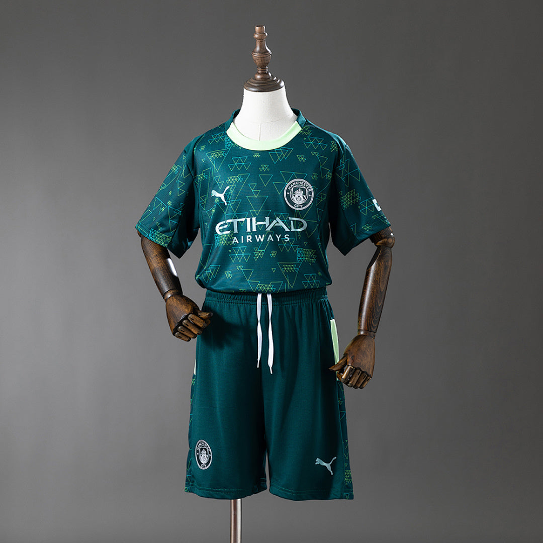 Conjunto Niños Manchester City Cuarta 2025/26 - frente