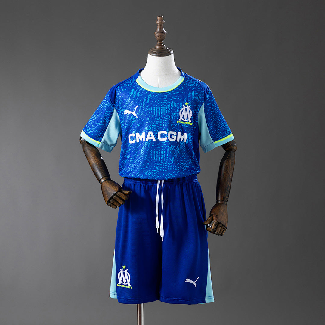 Conjunto Niños Olympique de Marsella Tercera 2025/26 - frente