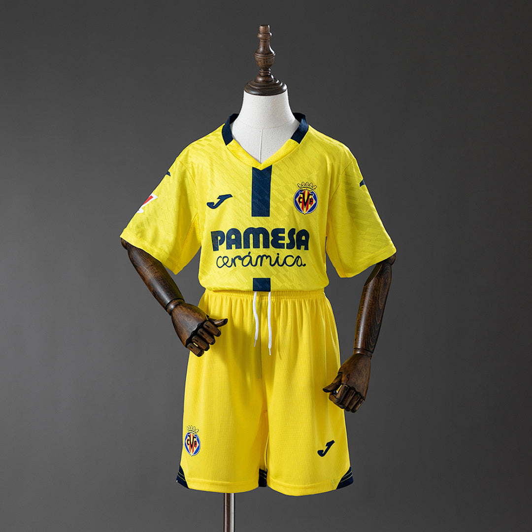 Conjunto Niños Villarreal CF Local 2025/26 - frente