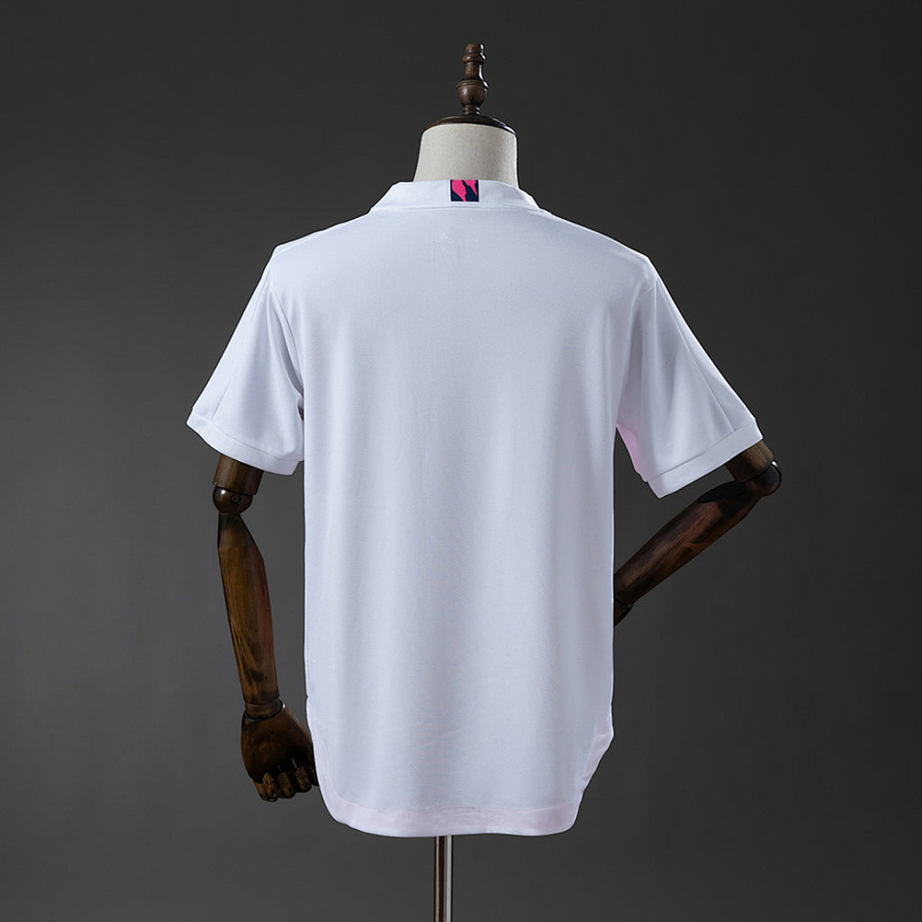 Camiseta Retro Real Madrid Local Celeste y Negra 20/21 - espalda