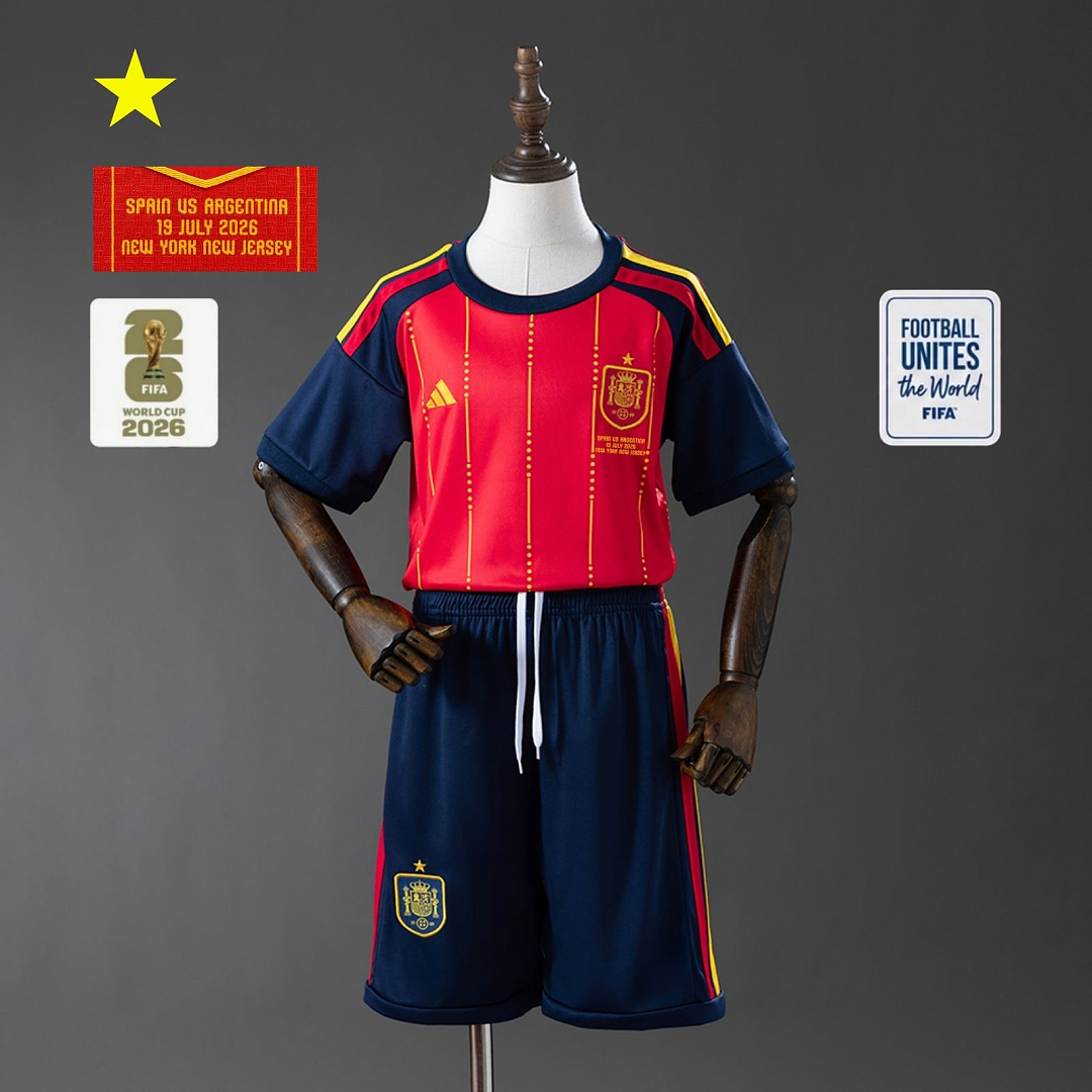 Conjunto Niños España Local 2026 - frente