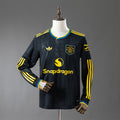 Camiseta Manchester United Tercera Negra Manga Larga 2025/26 - frente