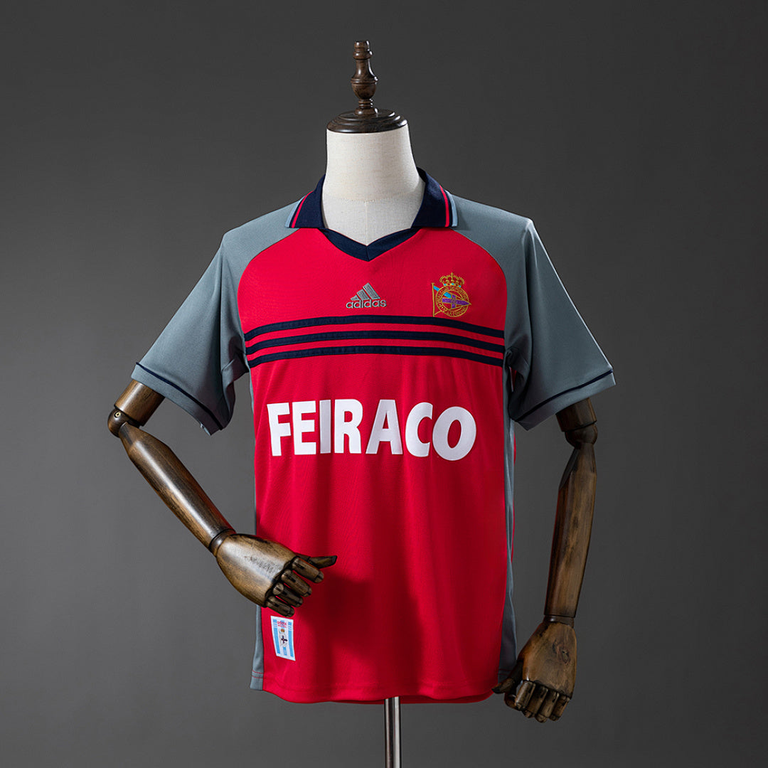 Camiseta Retro Deportivo La Coruña Visita 98/99 - frente